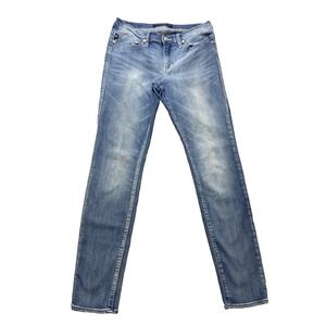 Rock & Republic Women's Berlin Straight Jeans Blue Medium Wash Denim Size 8